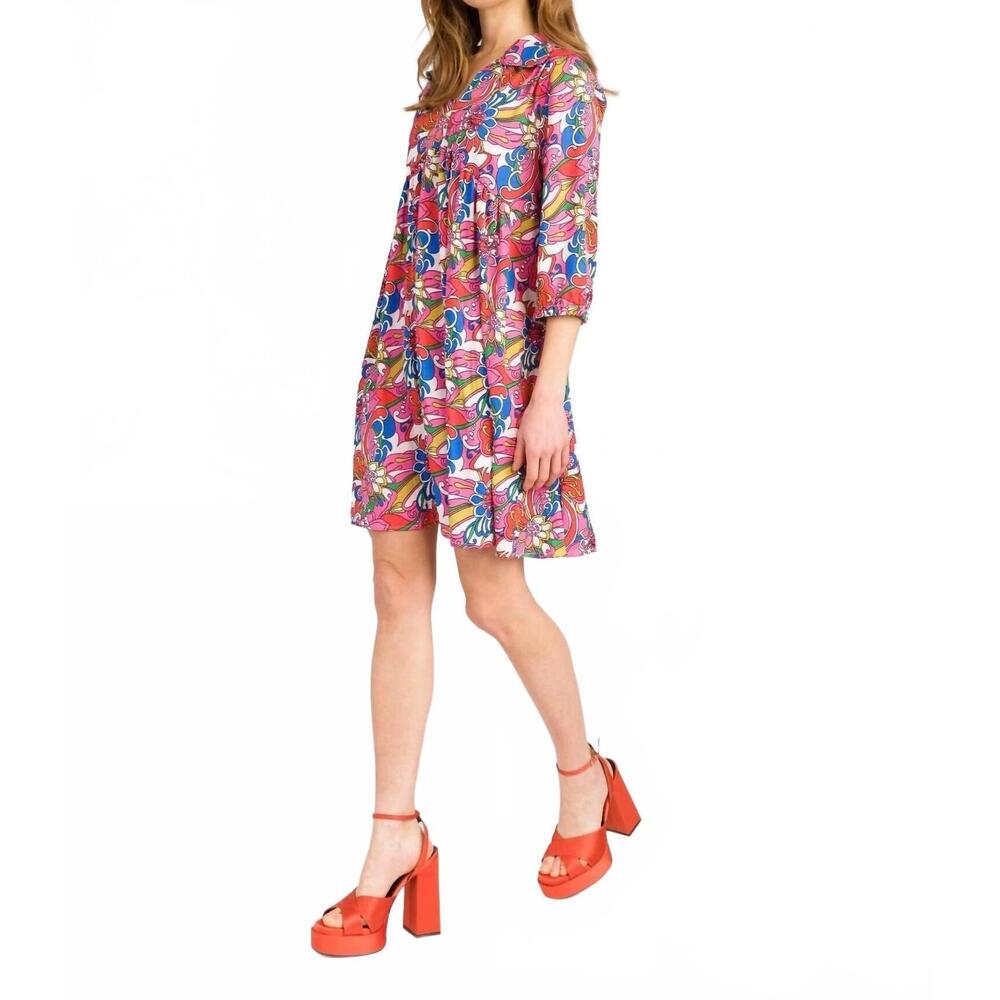 NEW AN'GE teri shirt dress in pink